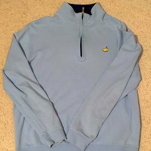 MASTERS Q-ZIP, MENS LARGE, LIGHT BLUE